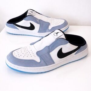 Nike Air Jordan 1 Low Golf Shoes White Blue Black Men’s Size 10